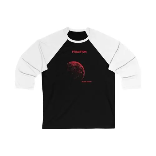 FRACTION Unisex 34 Sleeve Baseball Tee