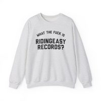 WTF IS RIDINGEASY RECORDS BLACK Unisex Heavy Blend™ Crewneck Sweatshirt