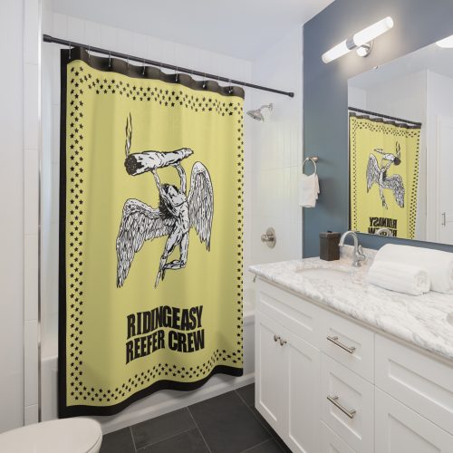 RIDINGEASY REEFER CREW Shower Curtains - Image 3