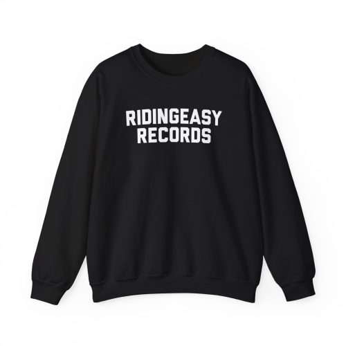 RIDINGEASY RECORDS BLACK/WHITE Unisex Heavy Blend™ Crewneck Sweatshirt