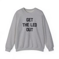GET THE LED OUT BLACK Unisex Heavy Blend™ Crewneck Sweatshirt