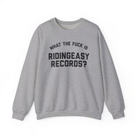 WTF IS RIDINGEASY RECORDS BLACK Unisex Heavy Blend™ Crewneck Sweatshirt
