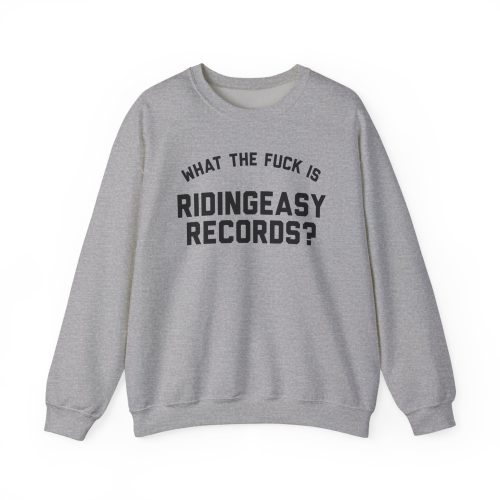 WTF IS RIDINGEASY RECORDS BLACK Unisex Heavy Blend™ Crewneck Sweatshirt